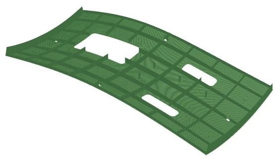 Curved ribbed skin: Mesh