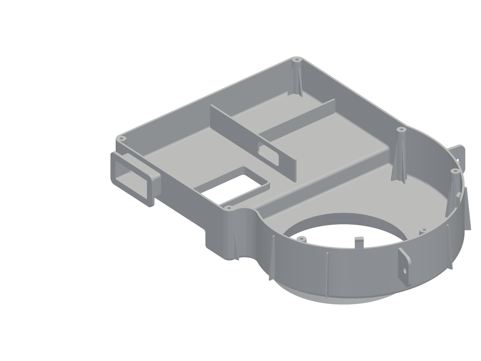 Blower scroll, CAD solid