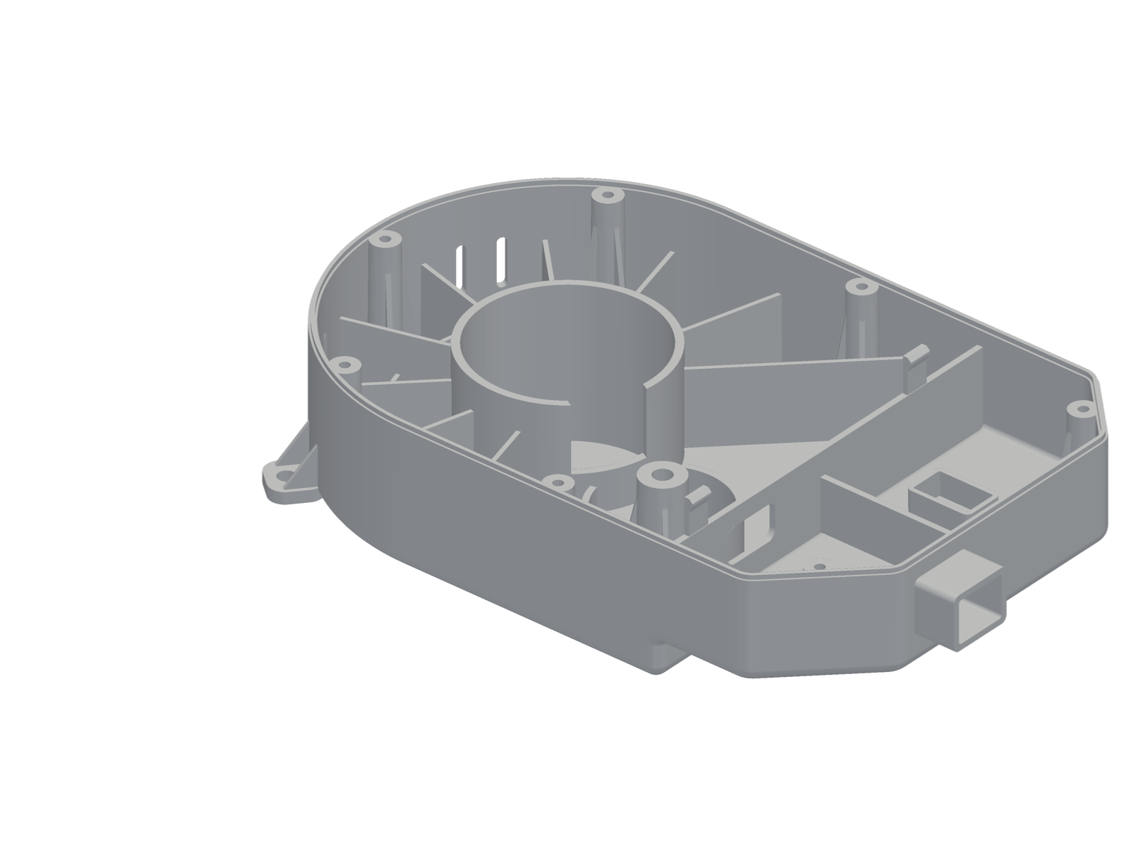 Gear housing, CAD solid