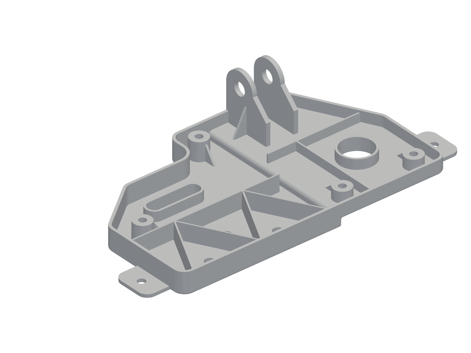 Hinge bracket, CAD solid